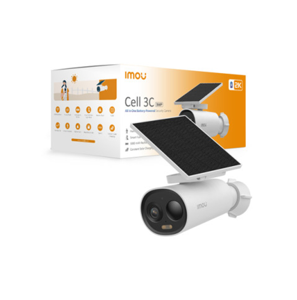 Kit de Cámara WiFi Cell 3C de 3MP con batería y panel solar incluido Marca: IMOU - Imagen 2