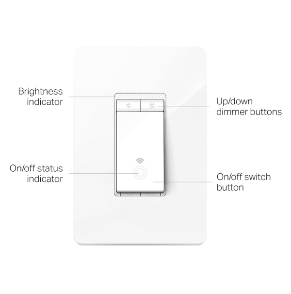Interruptor de luz inteligente Wi-Fi, atenuador Marca: TP Link - Imagen 2
