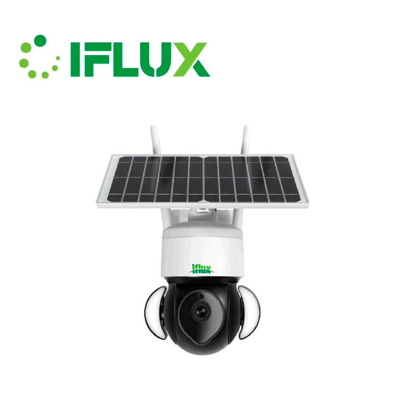 Cámara PT con Alexa Google Home Wifi con batería de carga solar Marca: Iflux - Imagen 3
