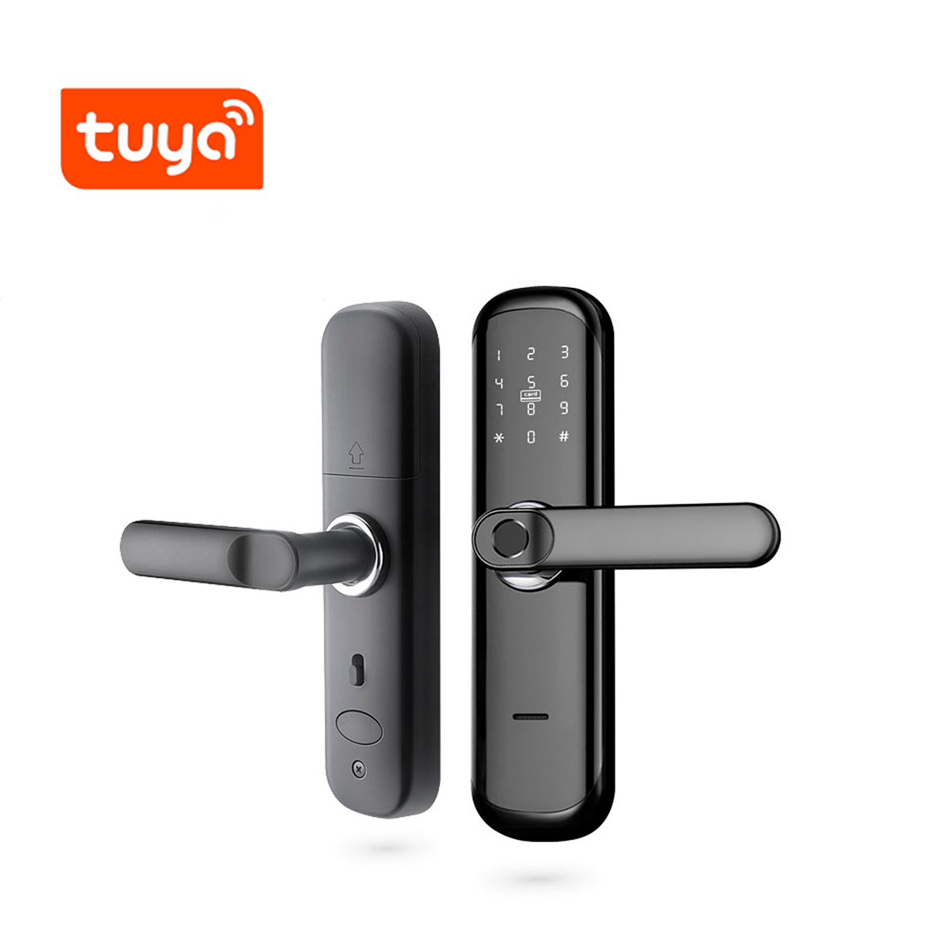 Cerradura inteligente con huella digital para puerta, WiFi, contraseña, Tarjetas de proximidad HR01 Marca: Tuya - Imagen 3